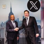 Namibia president-meets with Elon musk