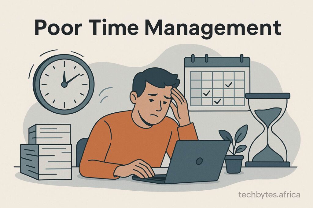 Poor time management