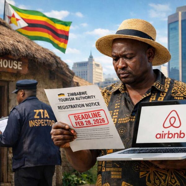 Zimbabwe Airbnb Registration Crackdown Notice Zimbabwe Tourism Authority registration notice requiring Airbnb hosts to comply with new digital hospitality regulations