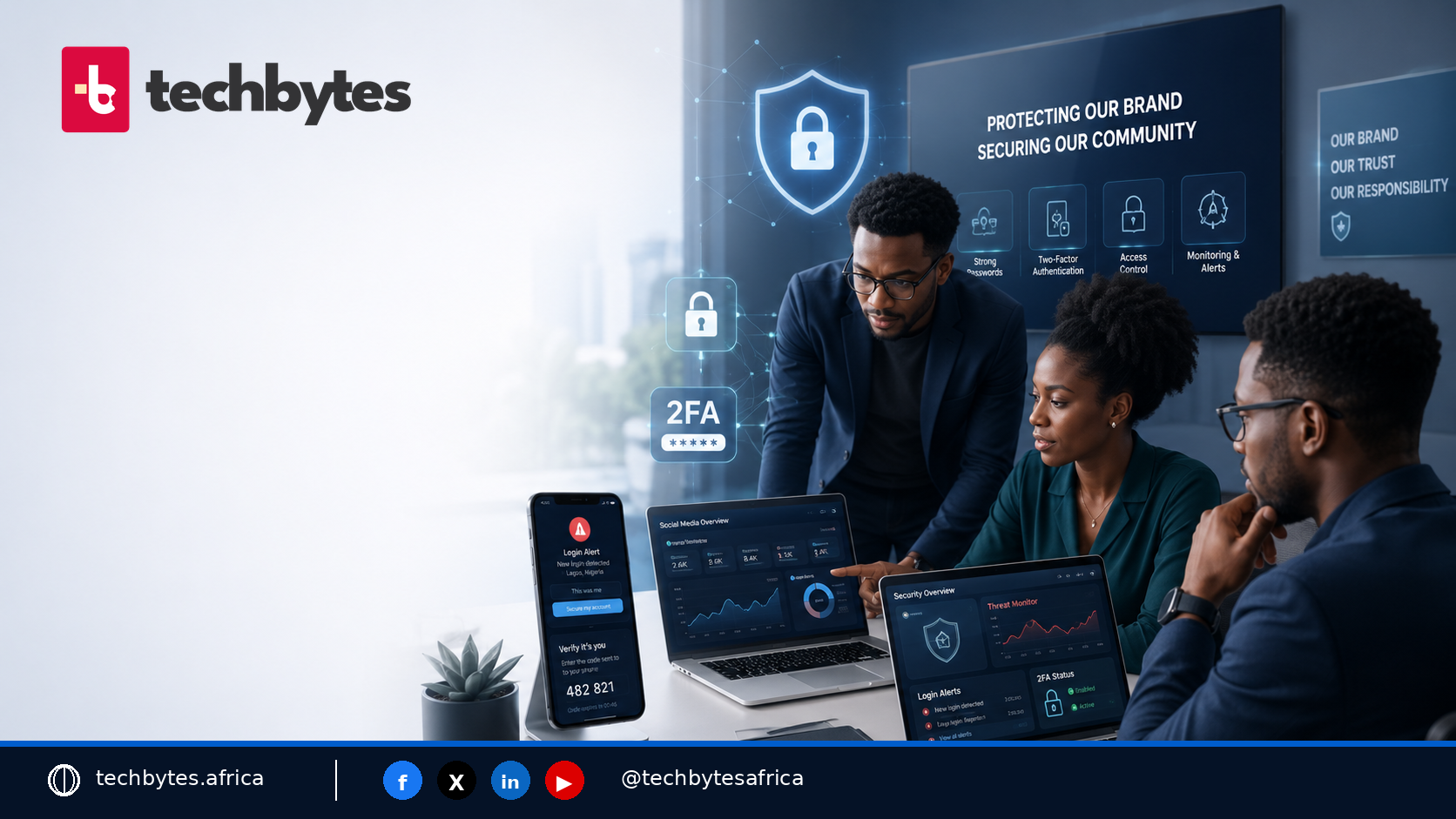 Techbytes brand social account security hero